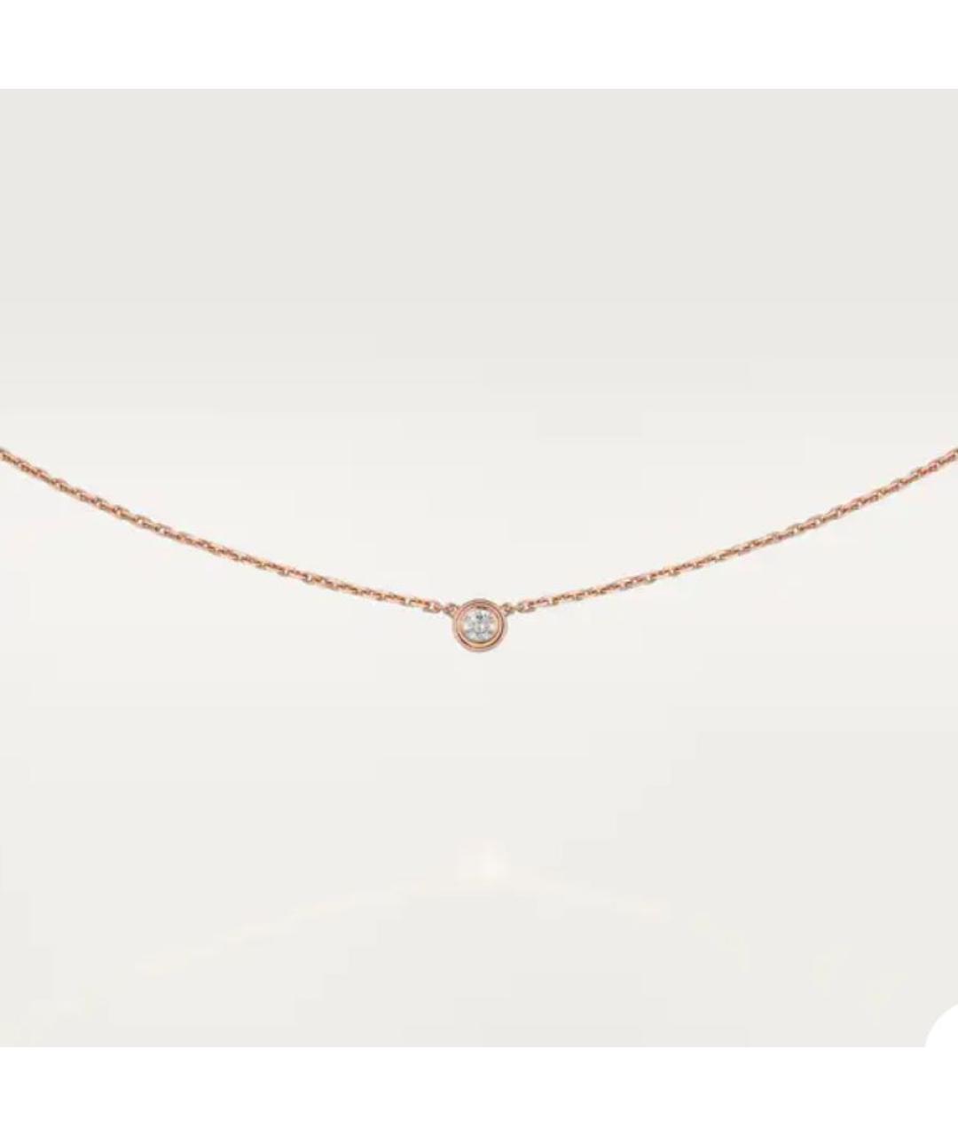 CARTIER Розовая подвеска из розового золота, фото 1