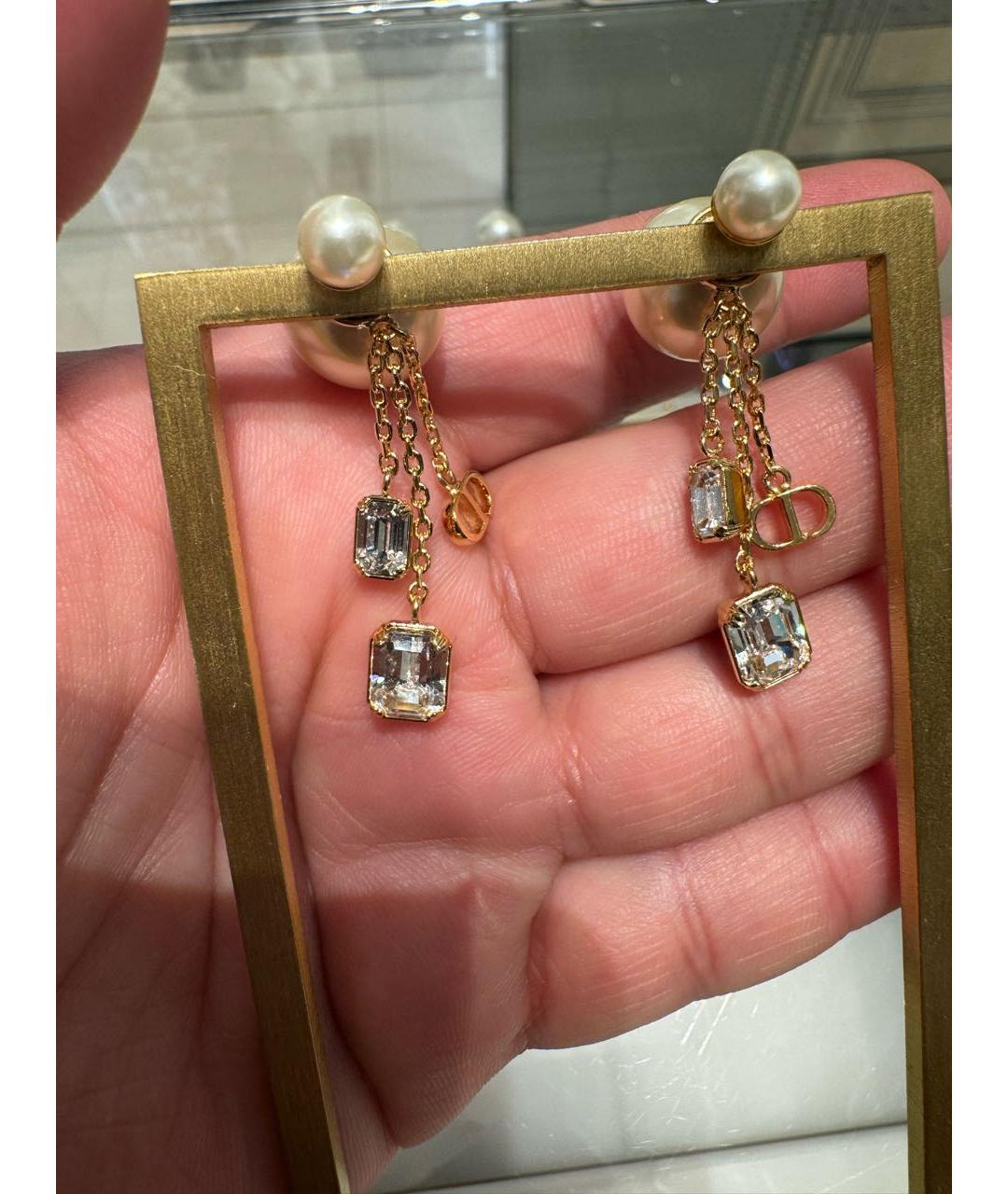 CHRISTIAN DIOR Золотые серьги, фото 5
