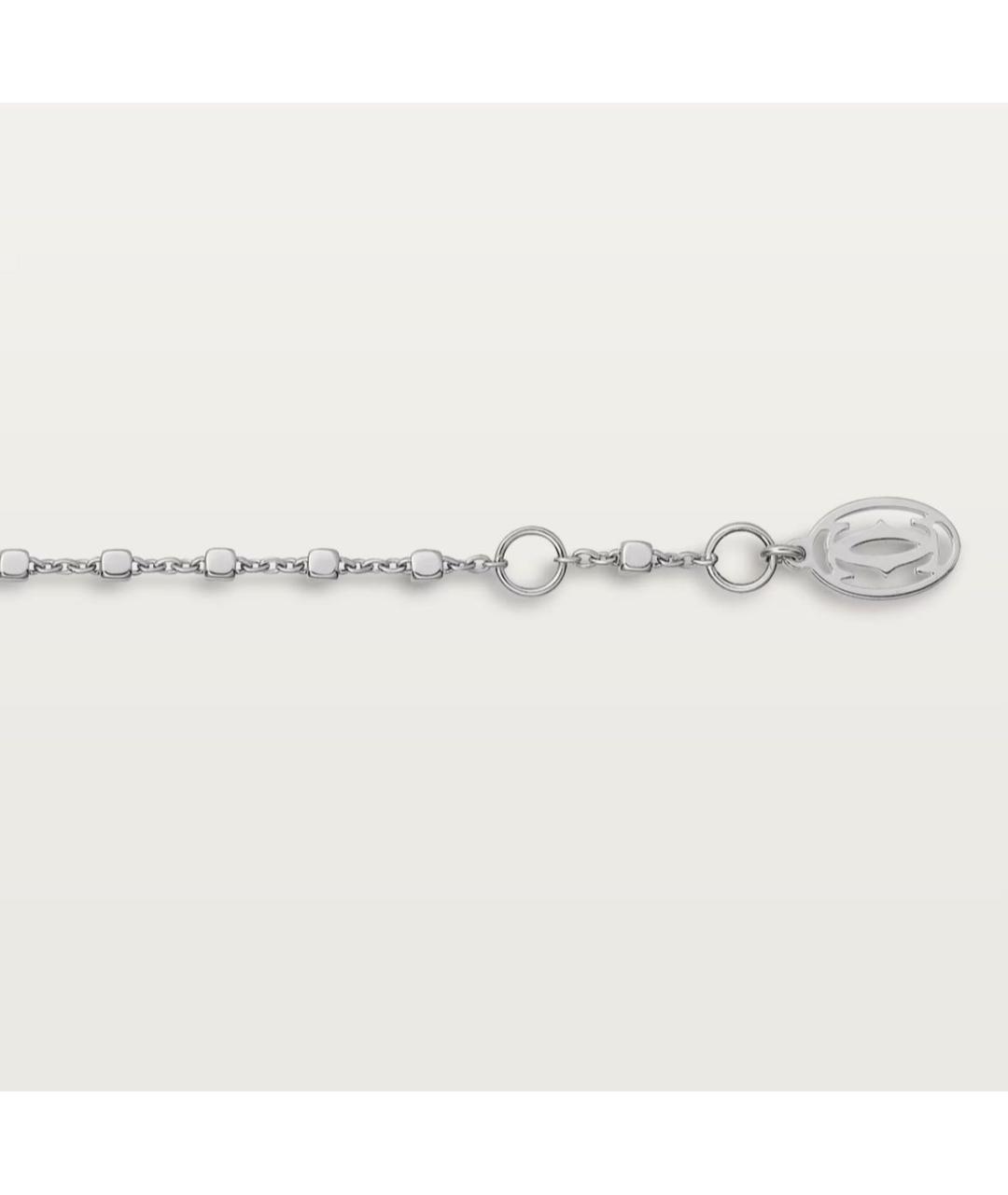 CARTIER Серебрянный браслет из белого золота, фото 2