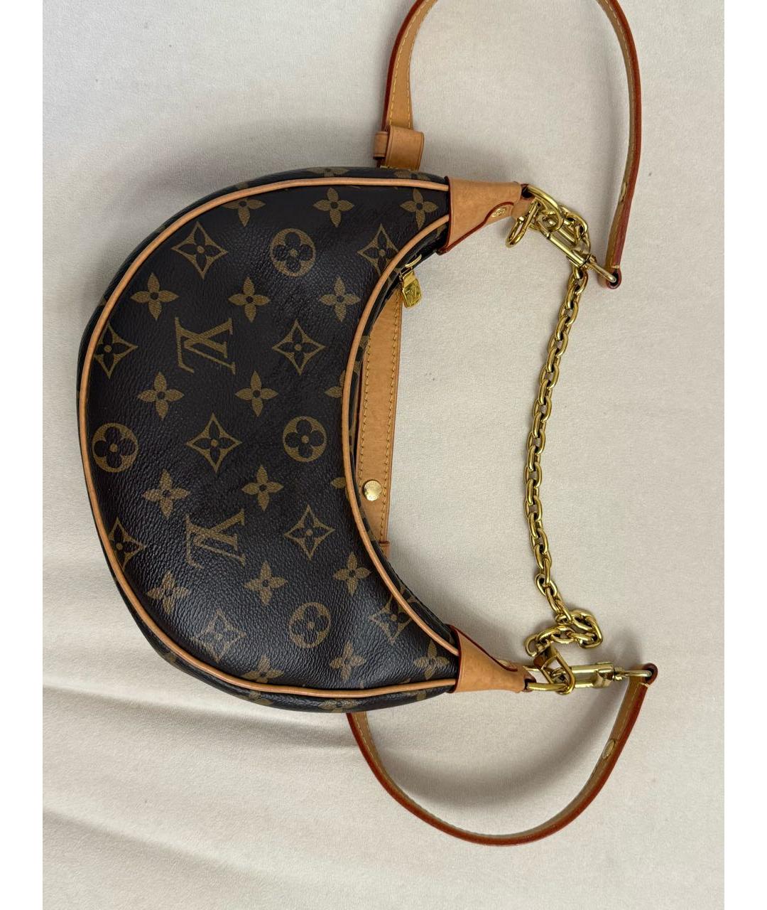 LOUIS VUITTON Коричневая сумка через плечо, фото 6