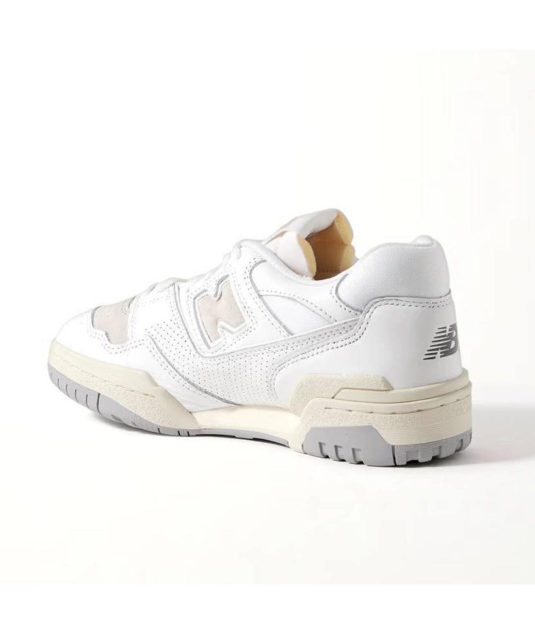 NEW BALANCE Белые кожаные низкие кроссовки / кеды, фото 3