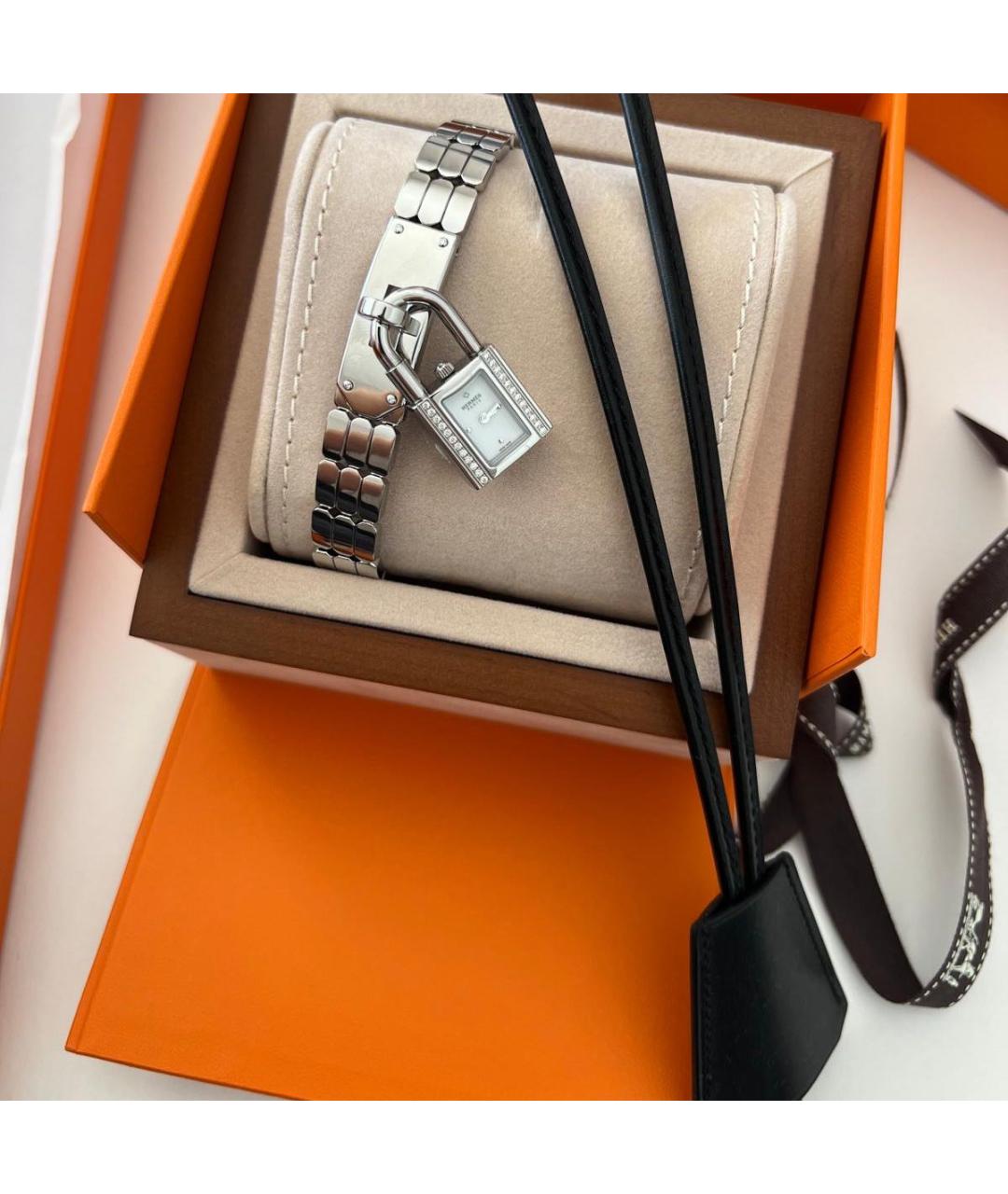 HERMES Серебряные часы, фото 3