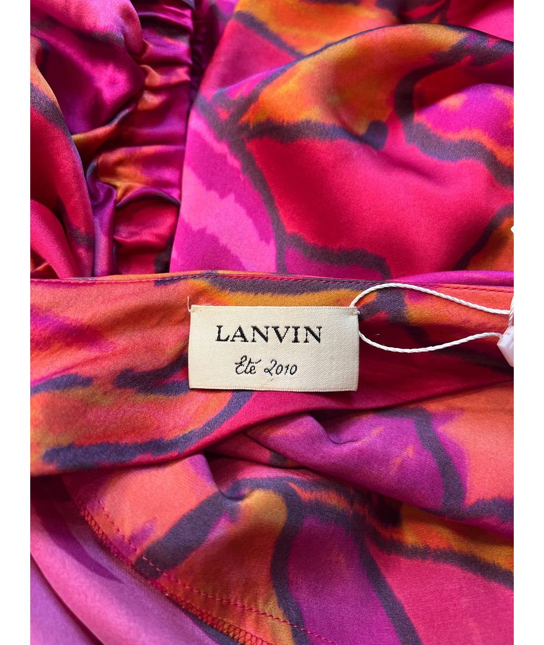 LANVIN Шелковое повседневное платье, фото 6