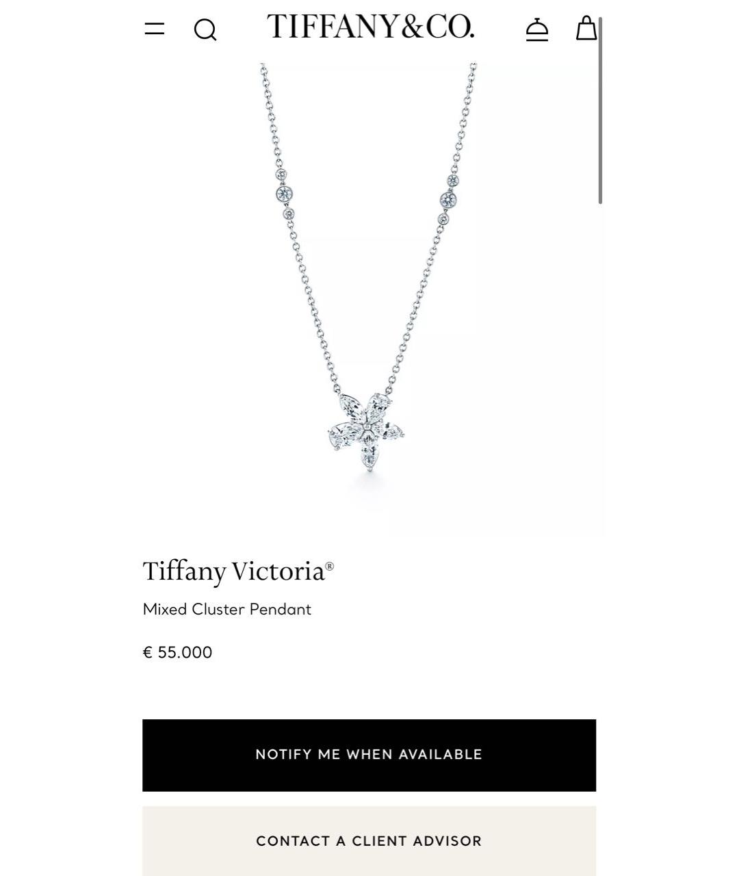 TIFFANY&CO Платиновое колье, фото 5