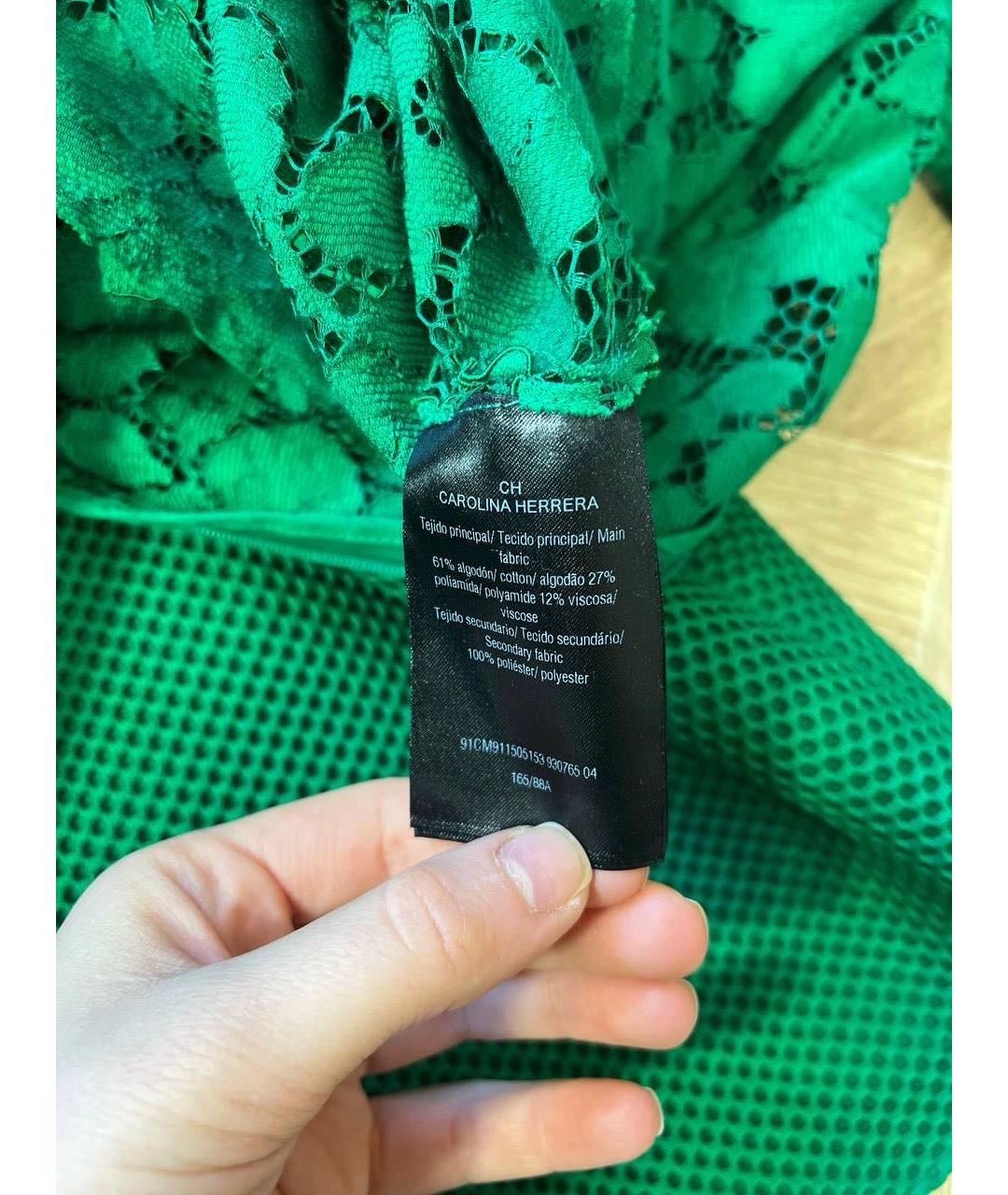 CAROLINA HERRERA Зеленые повседневное платье, фото 8
