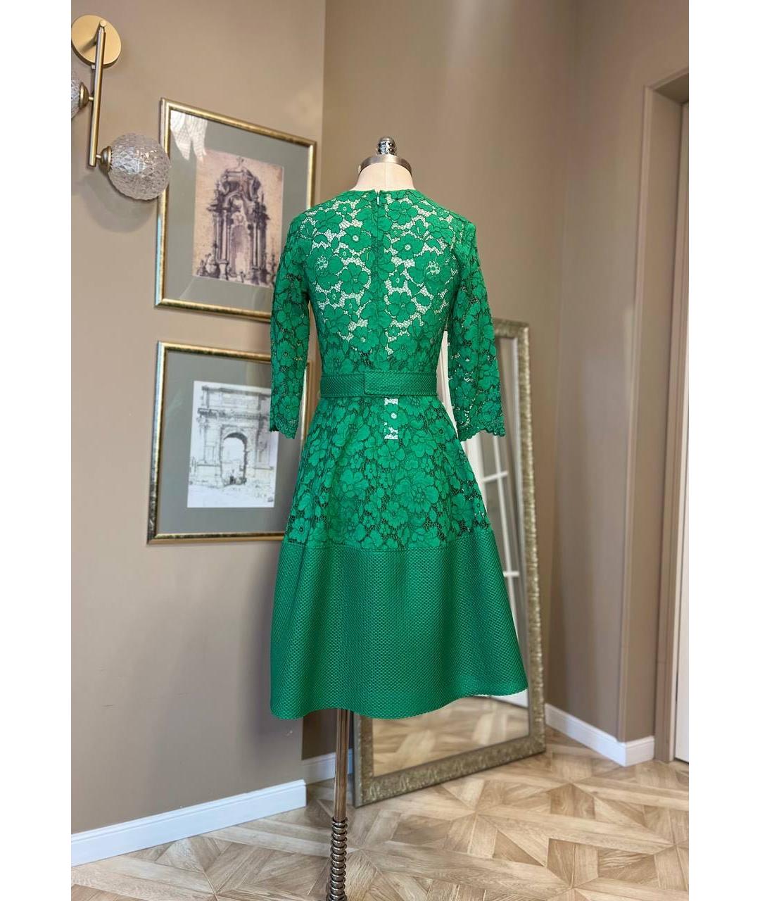 CAROLINA HERRERA Зеленые повседневное платье, фото 3