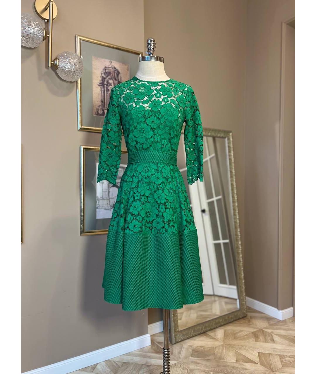 CAROLINA HERRERA Зеленые повседневное платье, фото 9