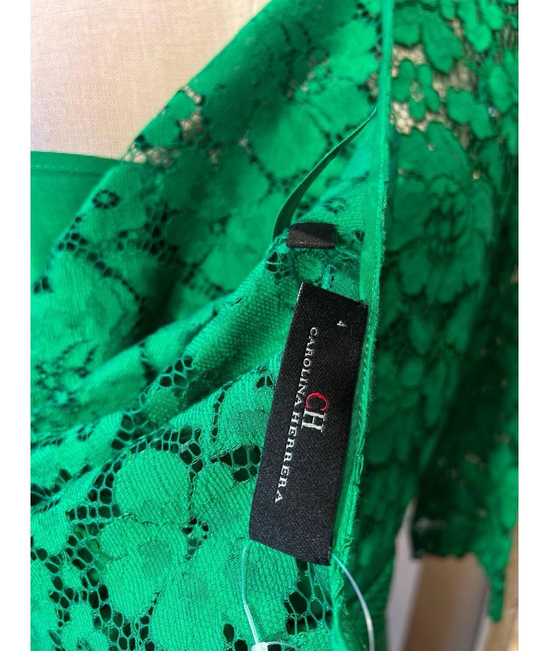 CAROLINA HERRERA Зеленые повседневное платье, фото 4