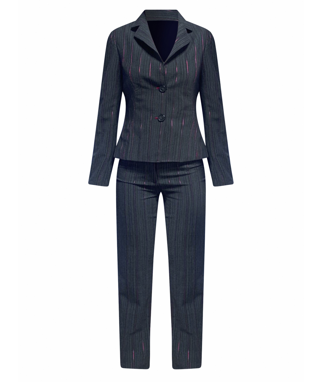 GIANFRANCO FERRE Серый шелковый костюм с брюками, фото 1