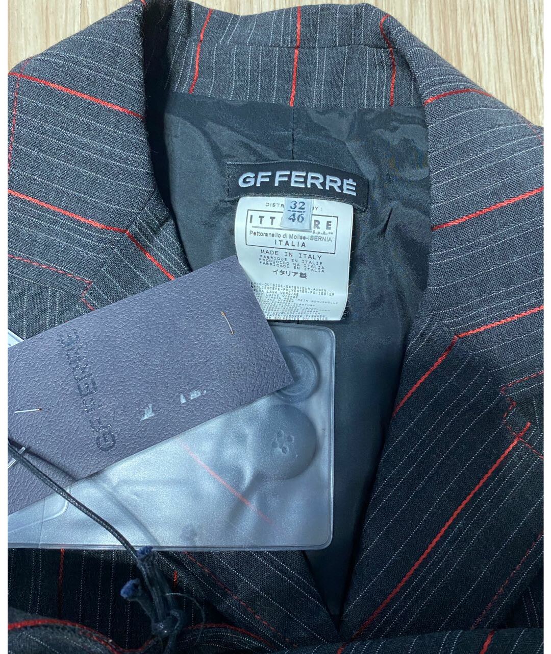 GIANFRANCO FERRE Серый шелковый костюм с брюками, фото 6