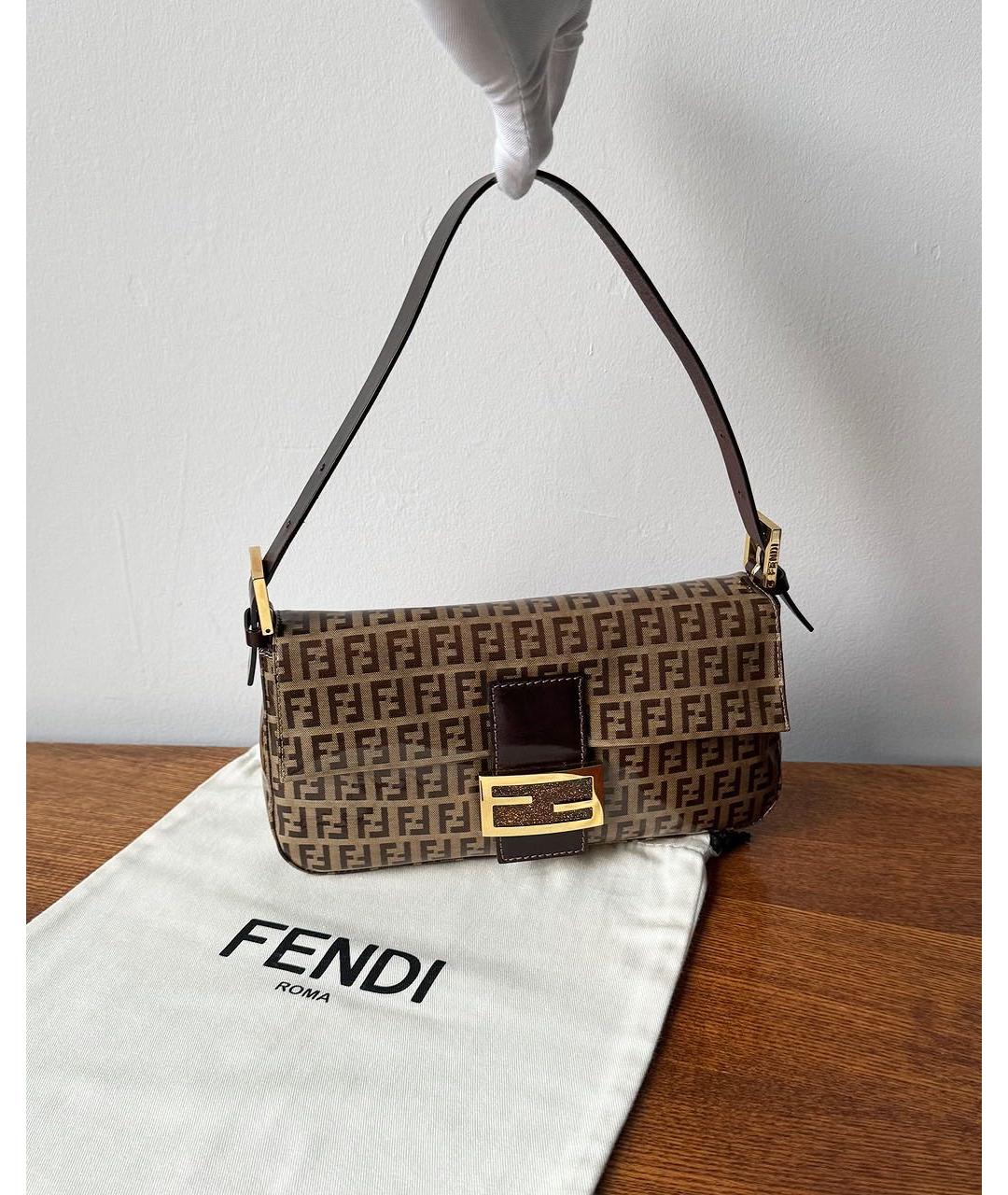 FENDI Коричневая сумка через плечо, фото 9