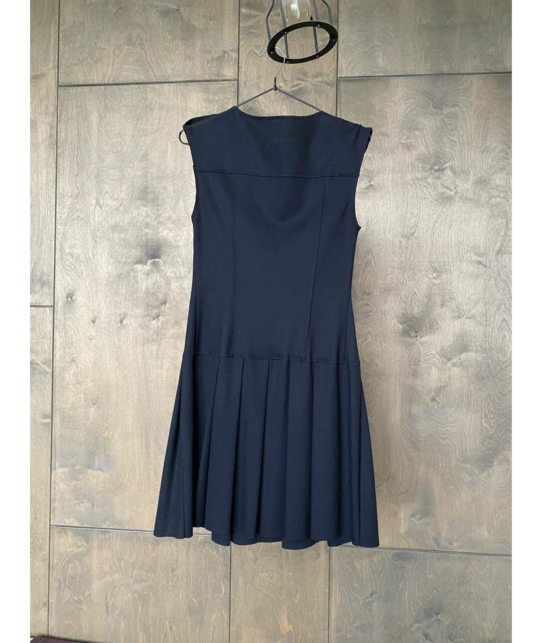 PINKO Темно-синее шерстяное платье, фото 2