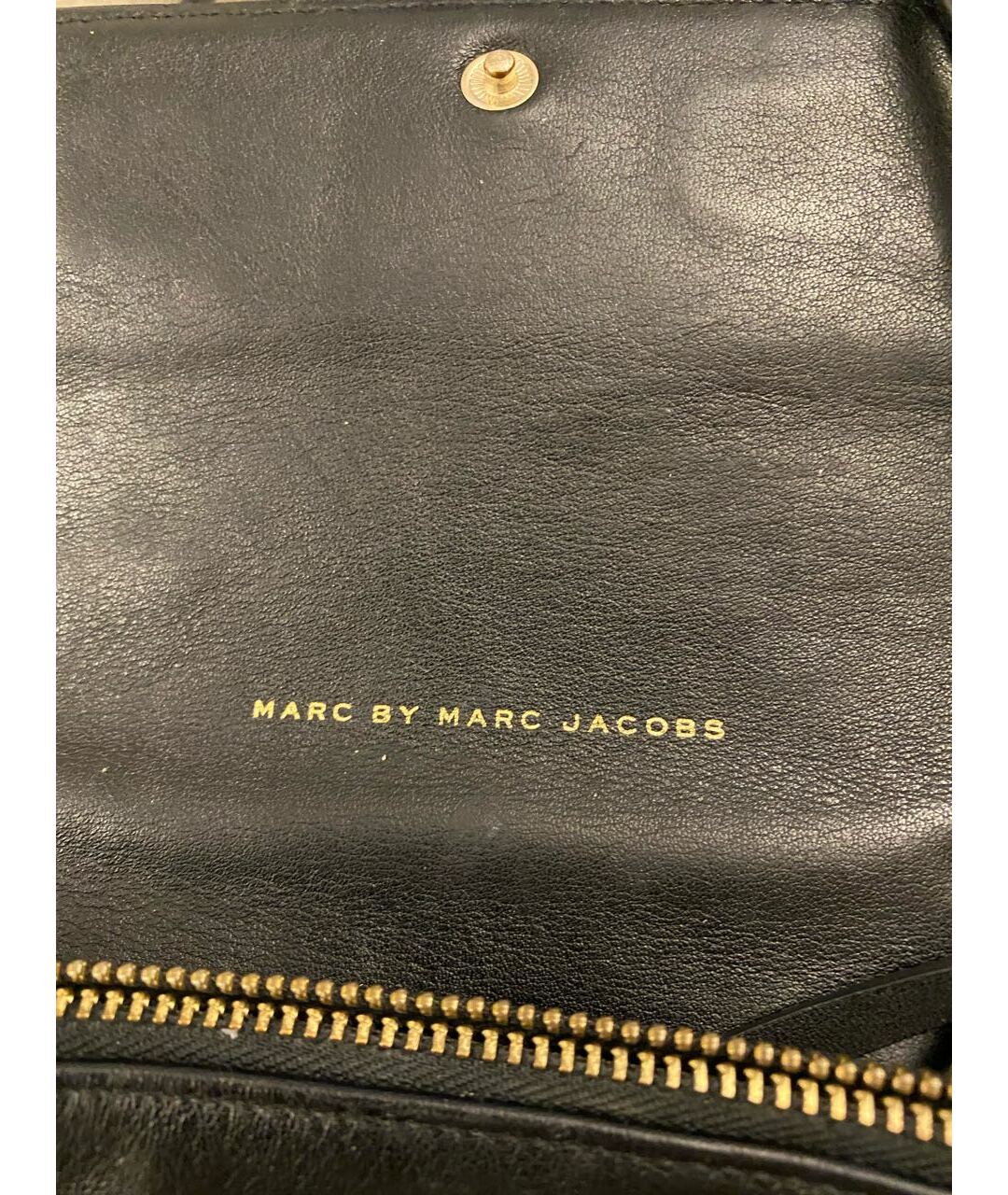 MARC BY MARC JACOBS Черная кожаная сумка тоут, фото 7