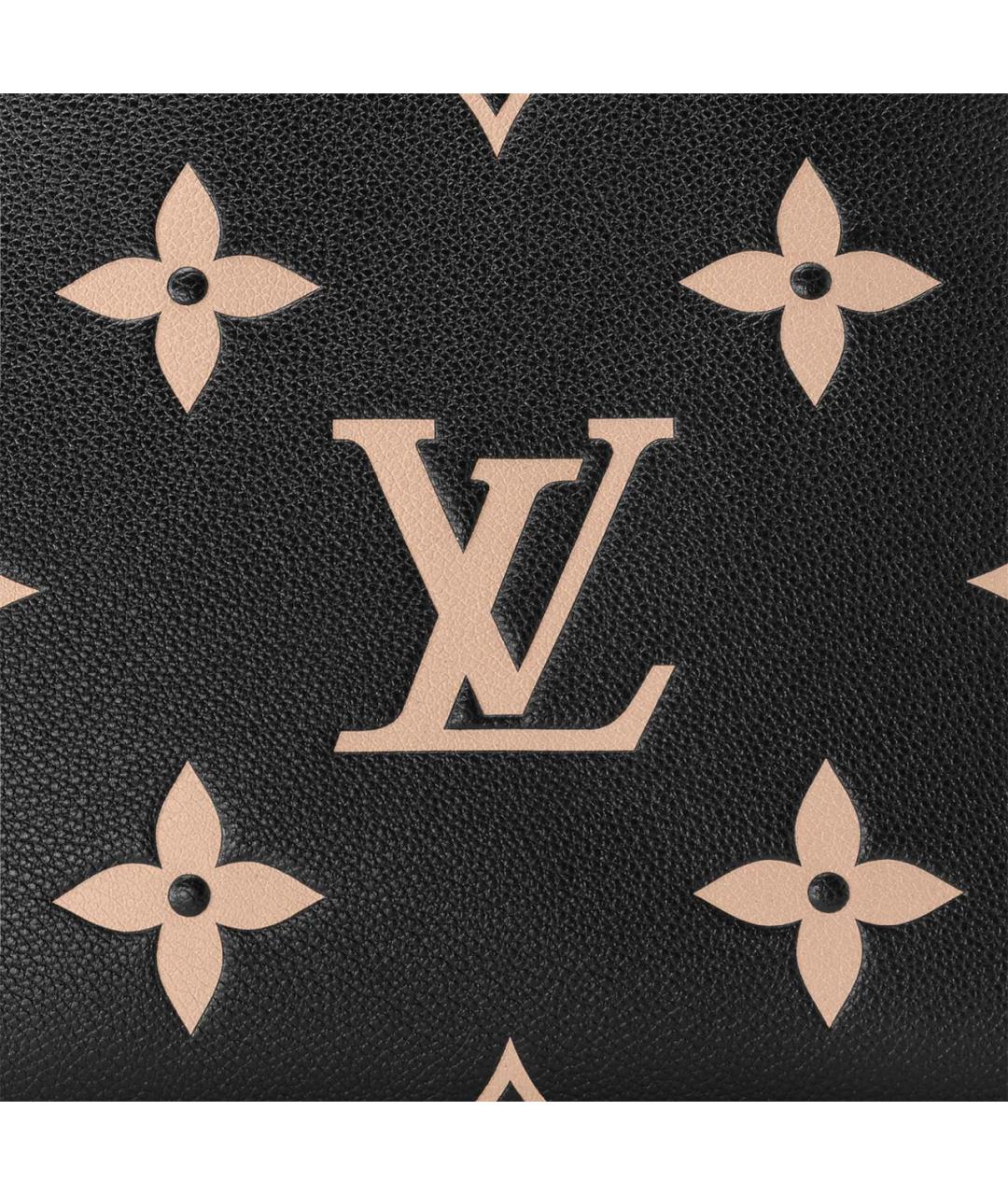 LOUIS VUITTON Черная кожаная сумка с короткими ручками, фото 5