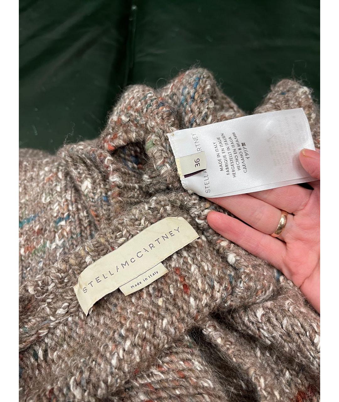 STELLA MCCARTNEY Бежевое шерстяное повседневное платье, фото 5
