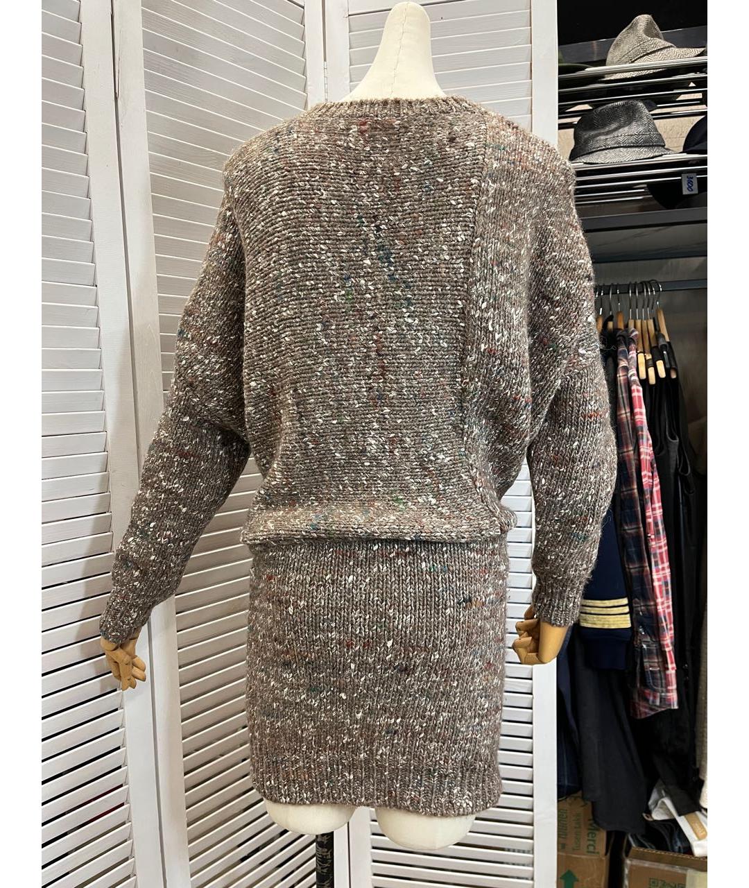 STELLA MCCARTNEY Бежевое шерстяное повседневное платье, фото 2