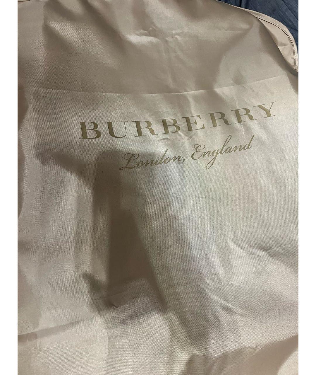 BURBERRY Черная кожаная куртка, фото 5