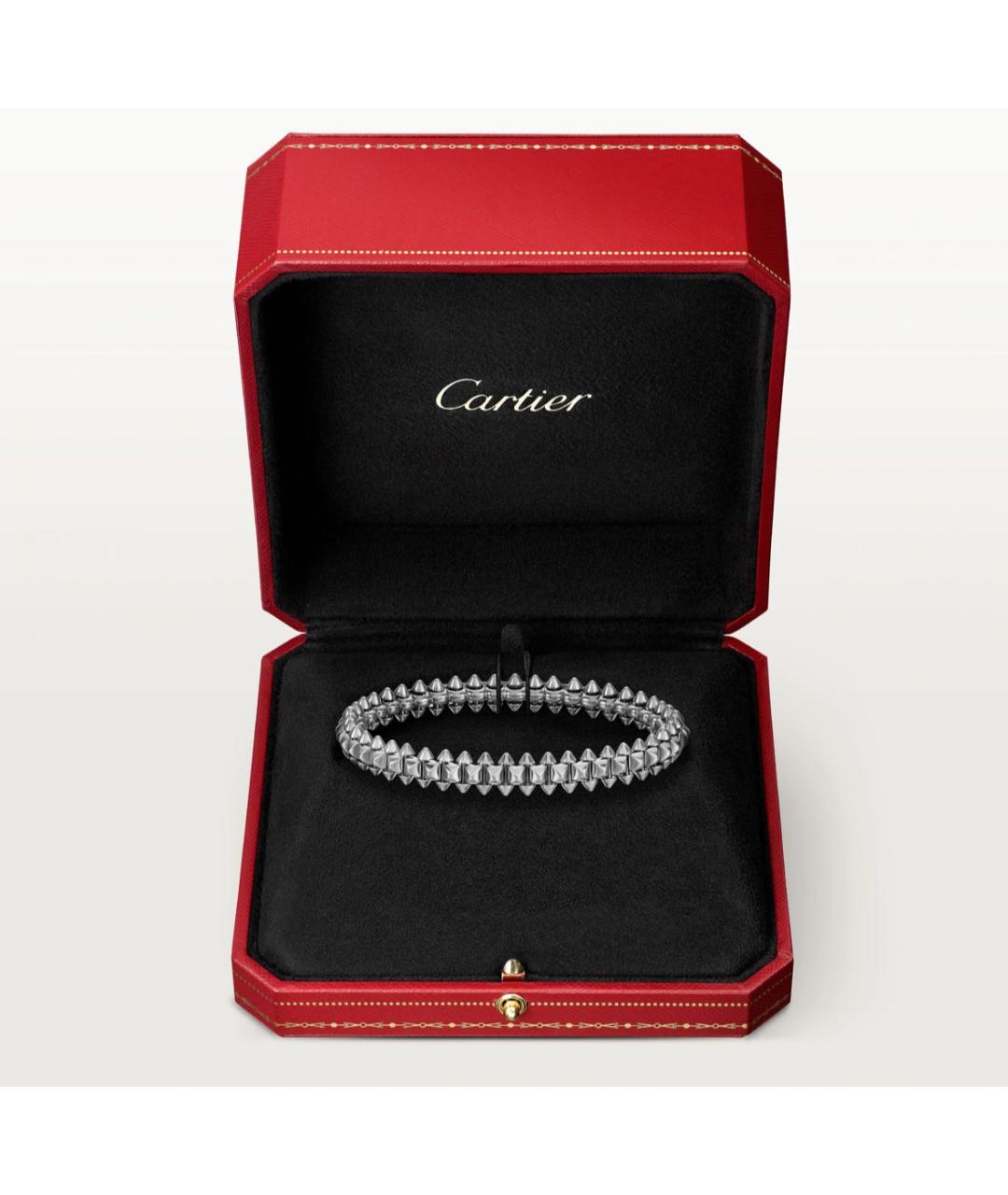 CARTIER Серебрянный браслет из белого золота, фото 4