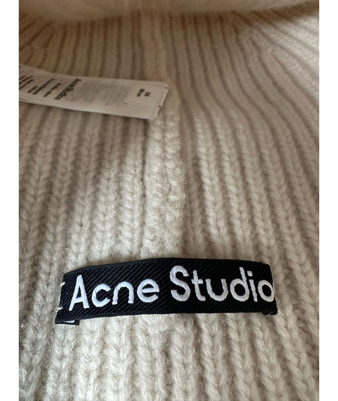 ACNE STUDIOS Белая шерстяная шапка, фото 4