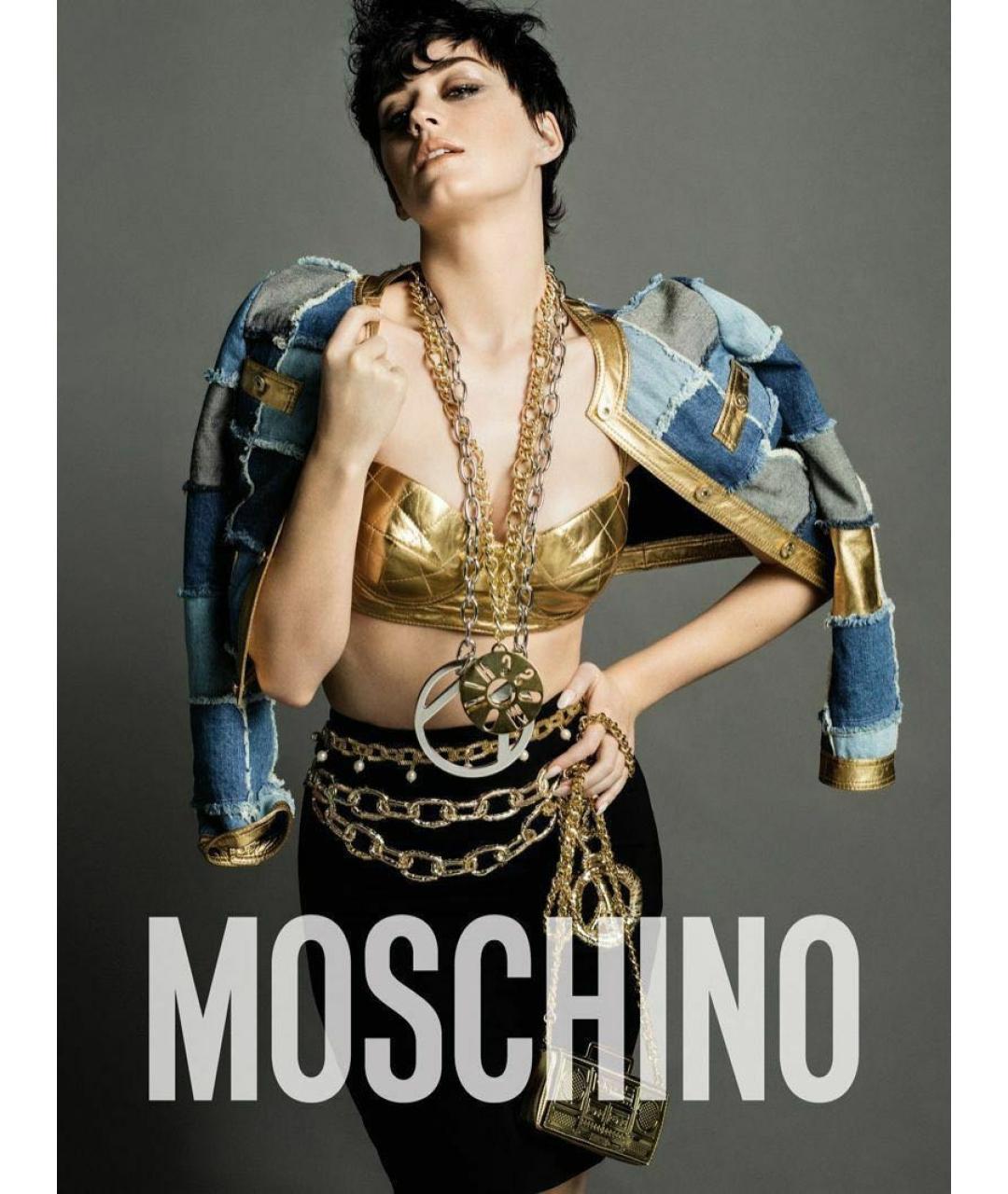 MOSCHINO Золотая латунная подвеска, фото 5