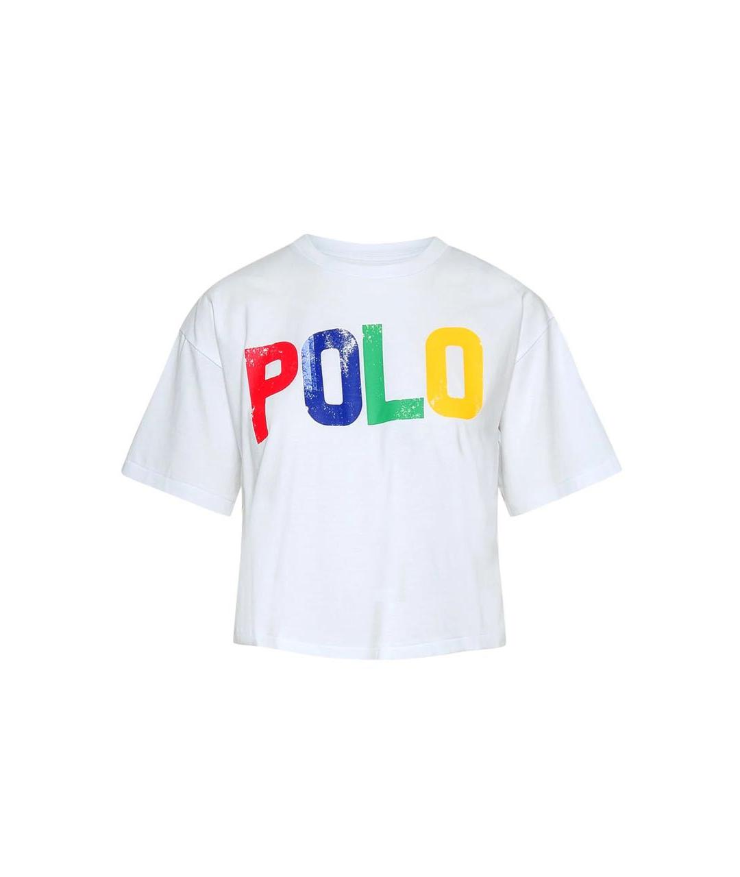 POLO RALPH LAUREN Белая хлопковая футболка, фото 1