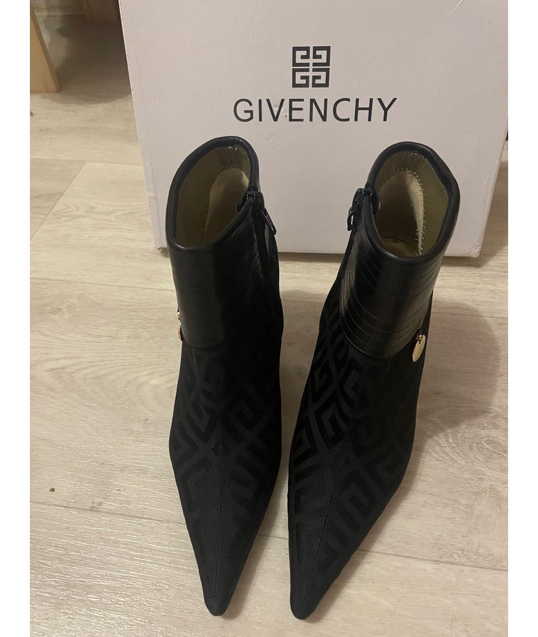 GIVENCHY Черные текстильные ботильоны, фото 2