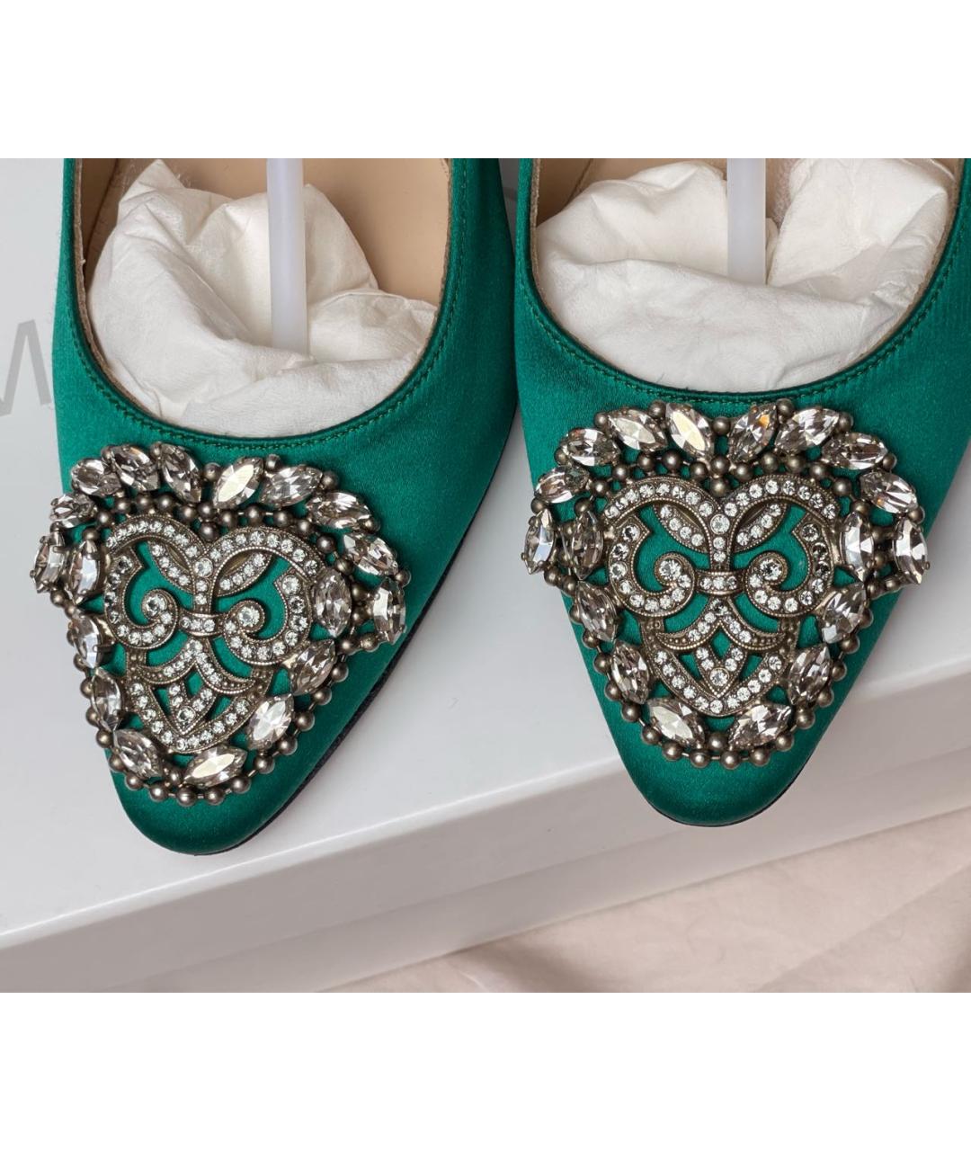 MANOLO BLAHNIK Текстильные туфли, фото 5