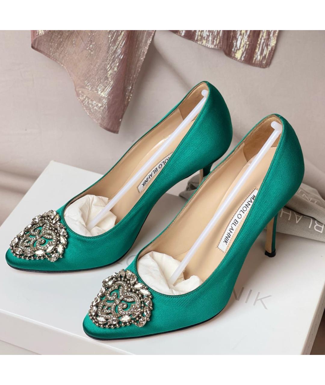 MANOLO BLAHNIK Текстильные туфли, фото 8