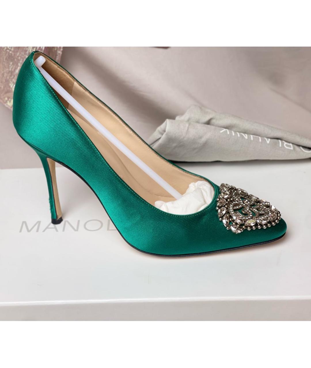 MANOLO BLAHNIK Текстильные туфли, фото 9