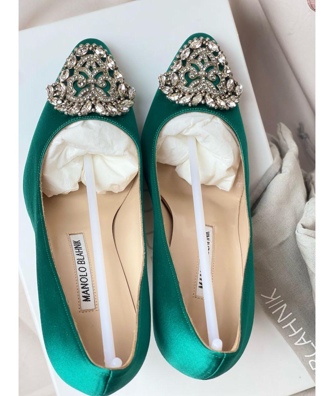 MANOLO BLAHNIK Текстильные туфли, фото 3