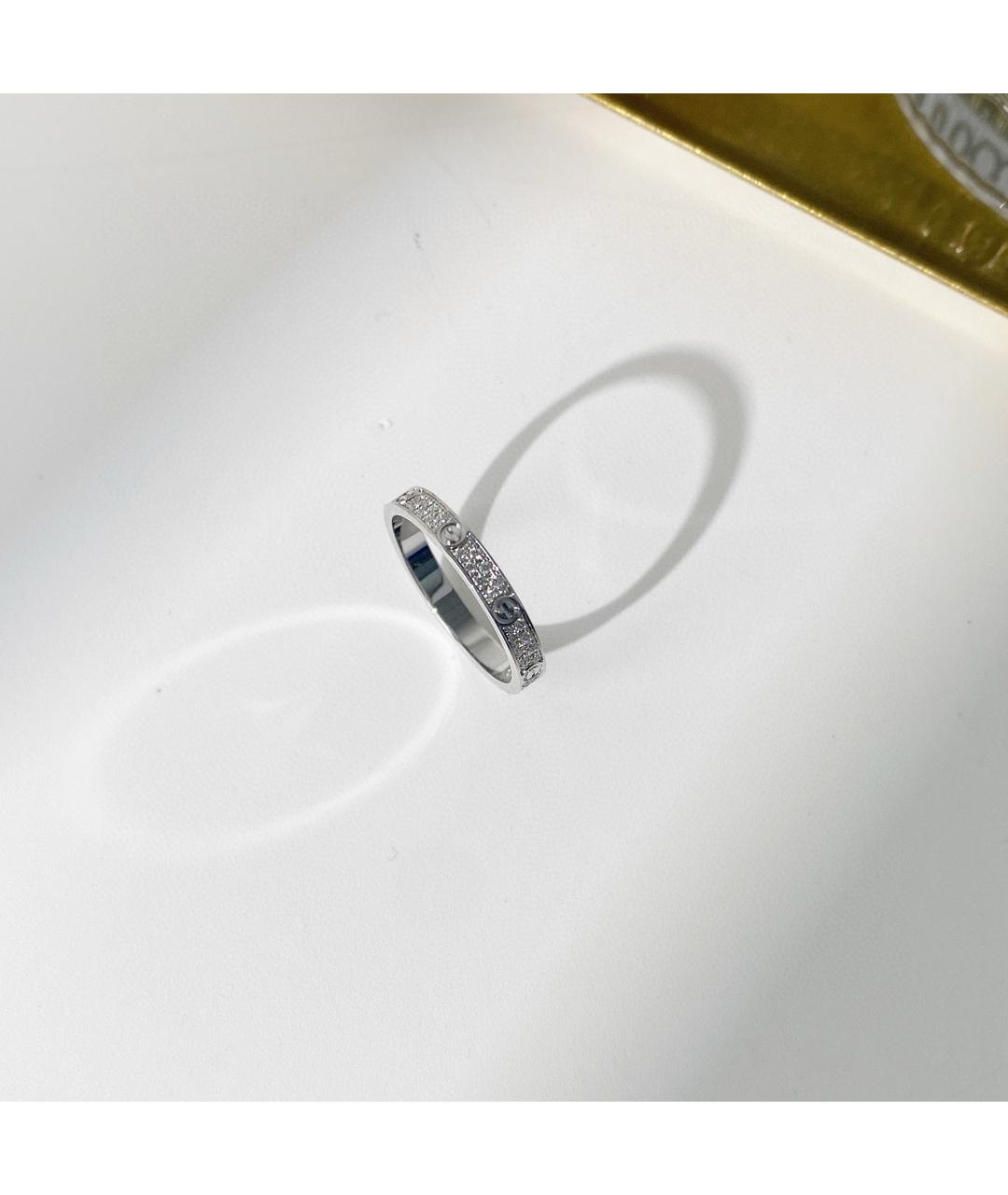 CARTIER Белое кольцо из белого золота, фото 4