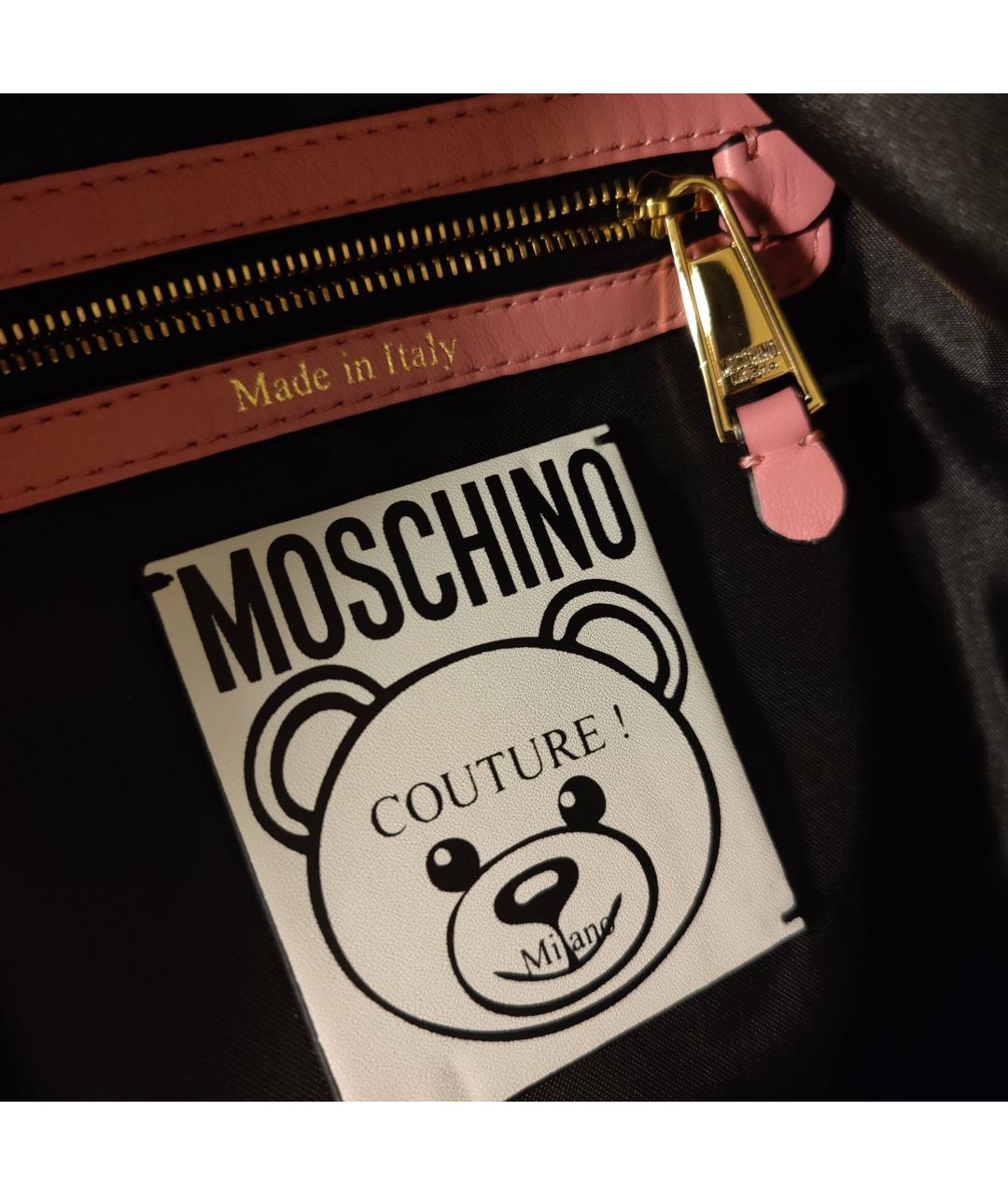 MOSCHINO Розовый рюкзак, фото 7