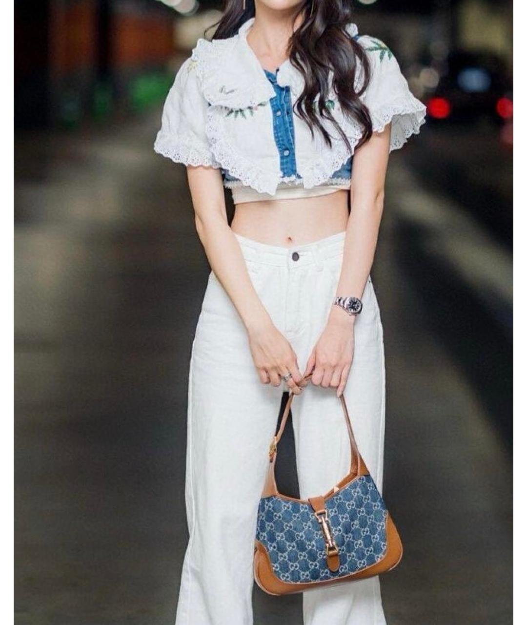 GUCCI Голубая сумка через плечо, фото 8