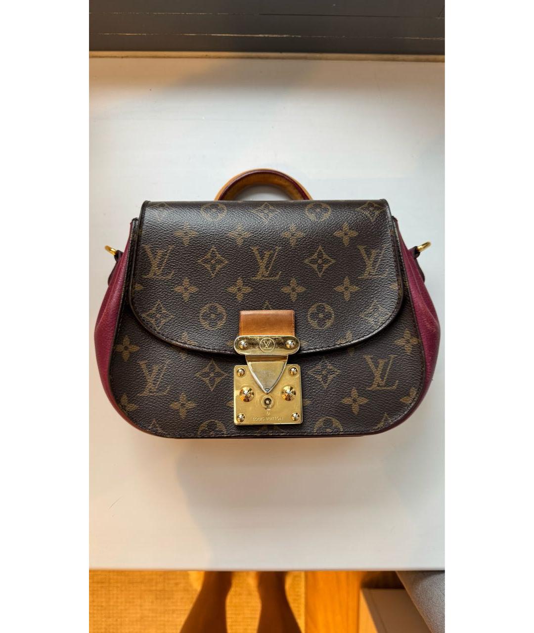 LOUIS VUITTON Бордовая сумка с короткими ручками, фото 9