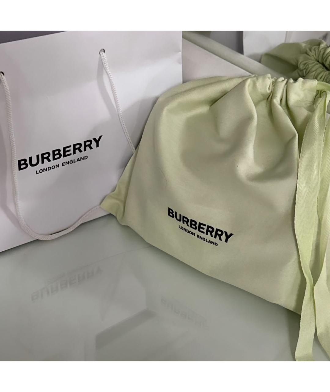 BURBERRY Черная кожаная сумка через плечо, фото 3