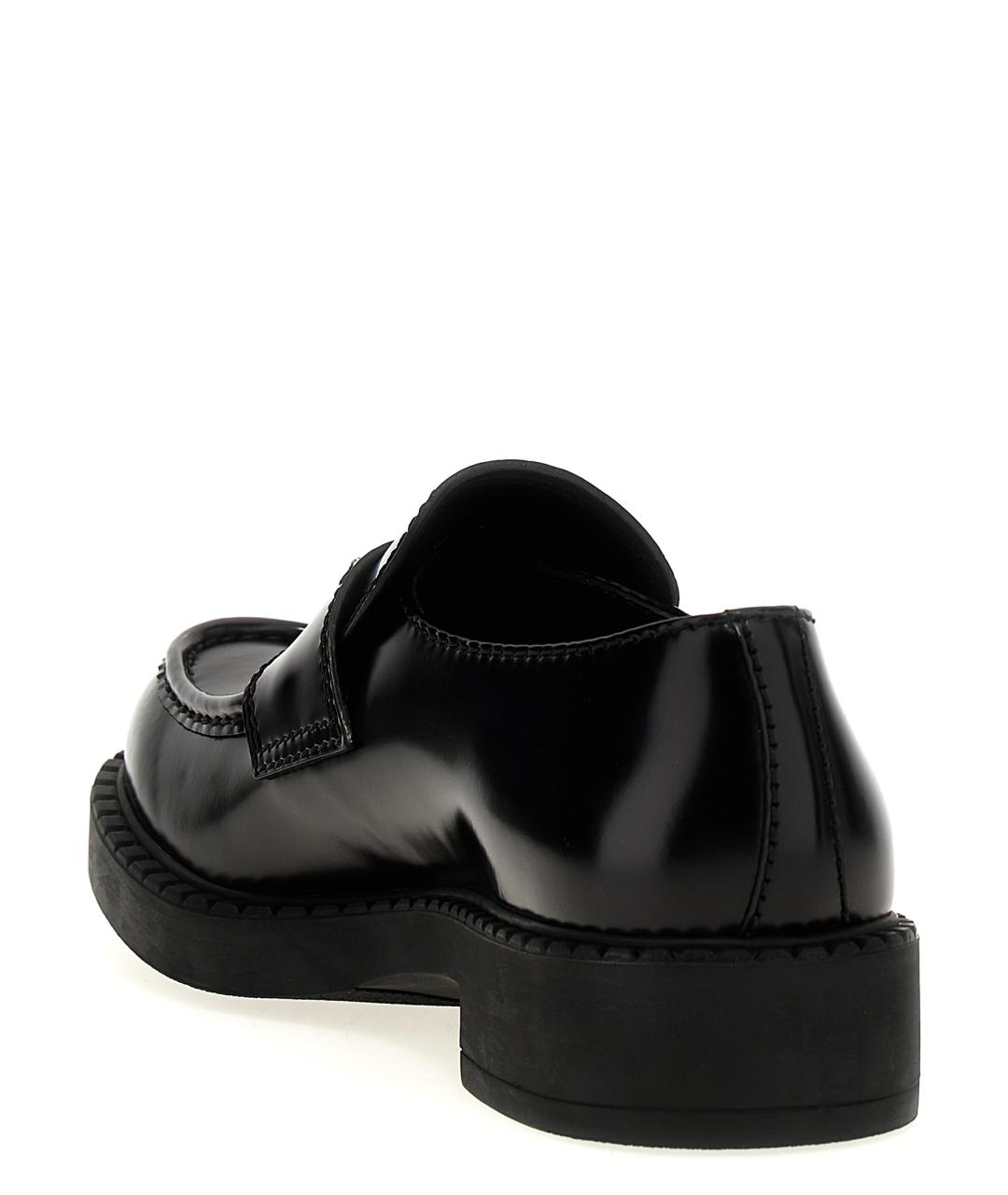 PRADA Черные кожаные лоферы, фото 3