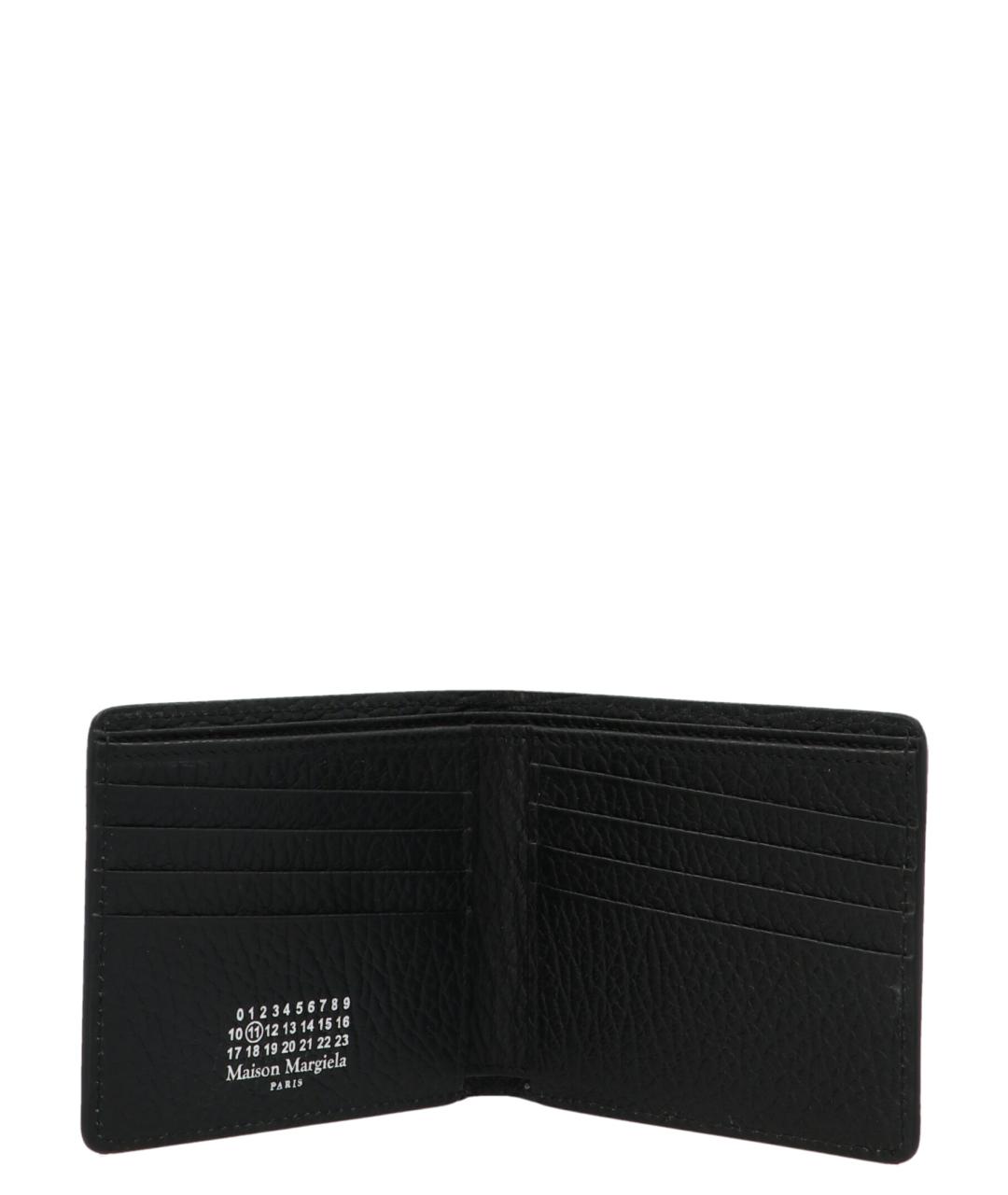 MAISON MARGIELA Черный кожаный кошелек, фото 3