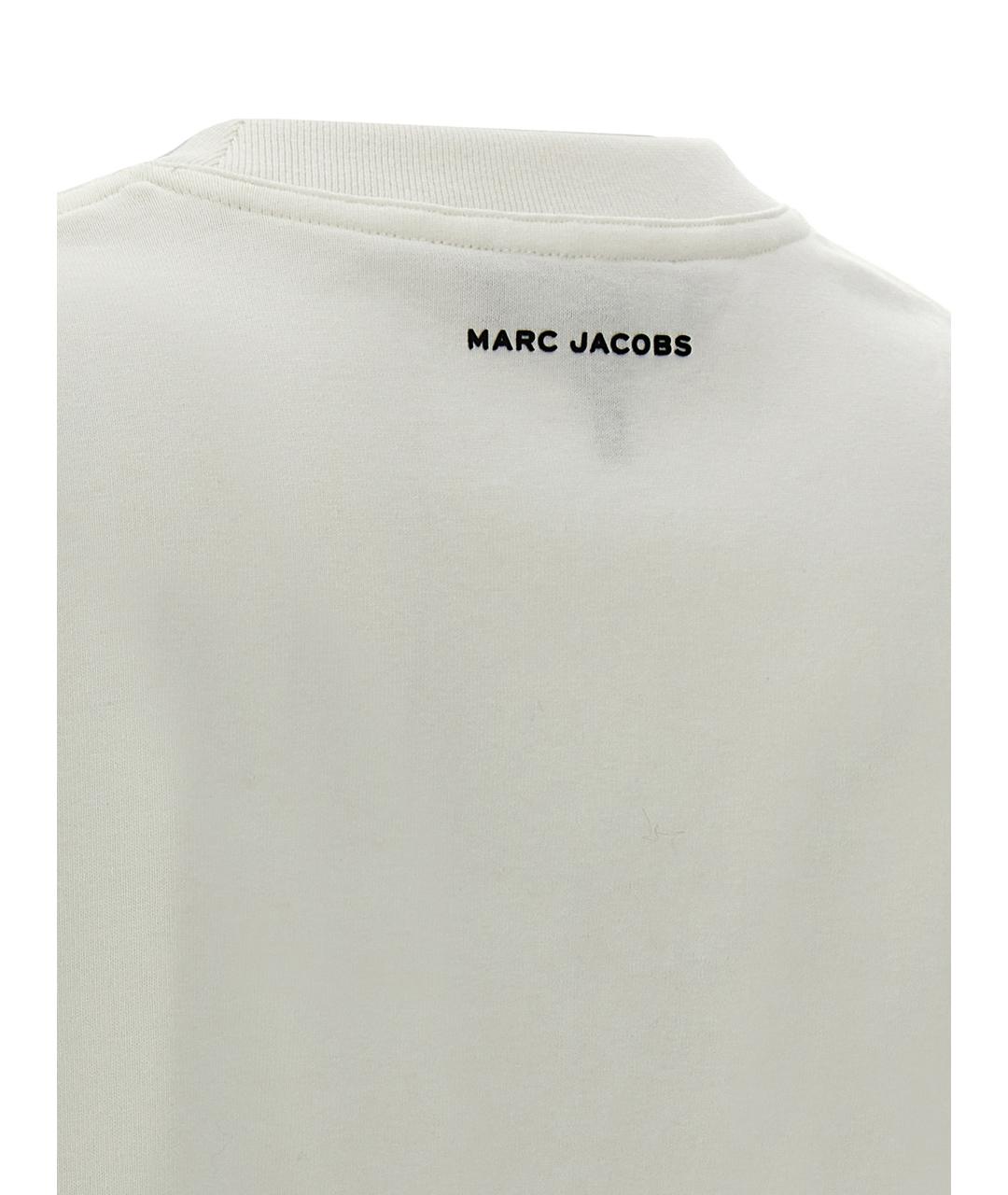 MARC JACOBS Белая хлопковая футболка, фото 4