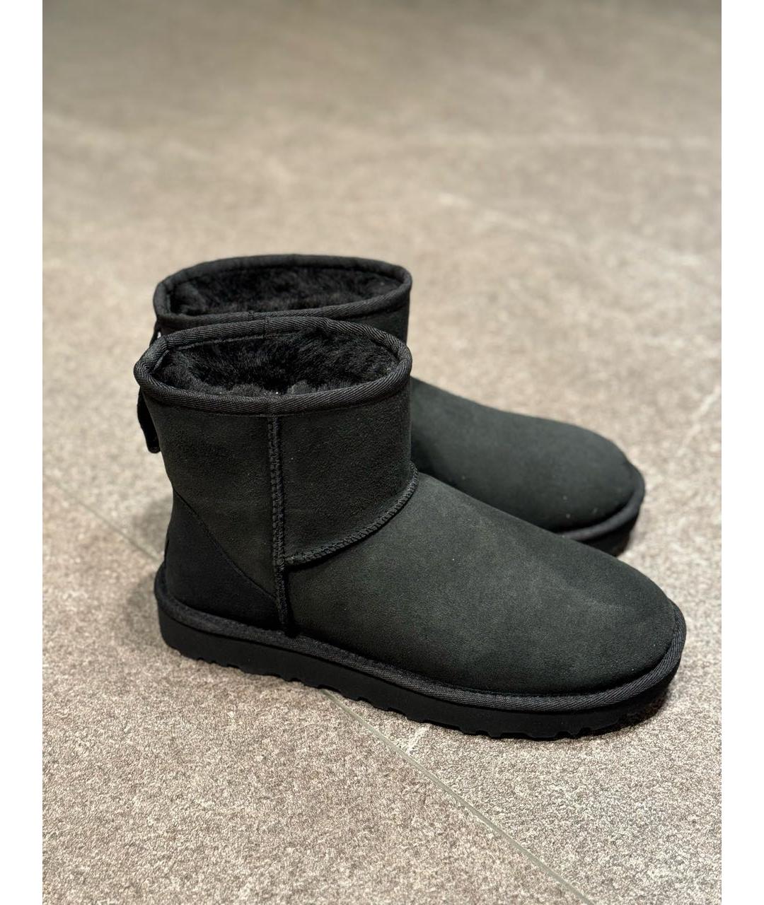 UGG AUSTRALIA Черные замшевые ботинки, фото 5