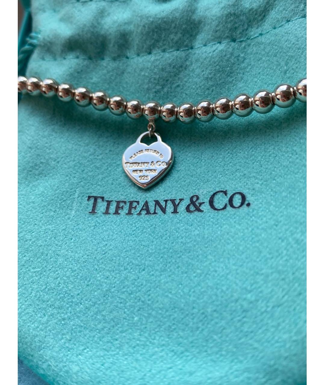 TIFFANY&CO Розовый серебряный браслет, фото 4