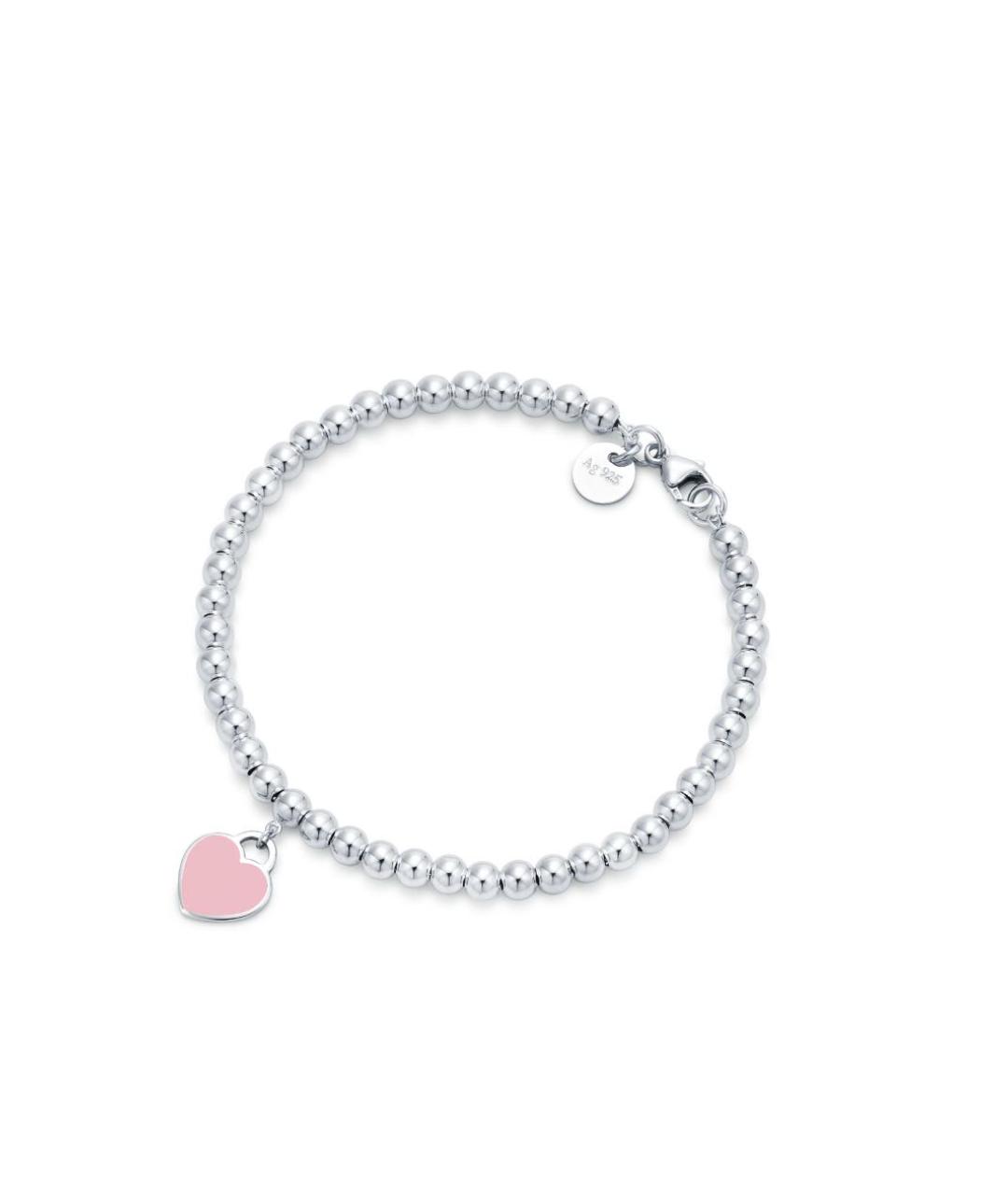TIFFANY&CO Розовый серебряный браслет, фото 7