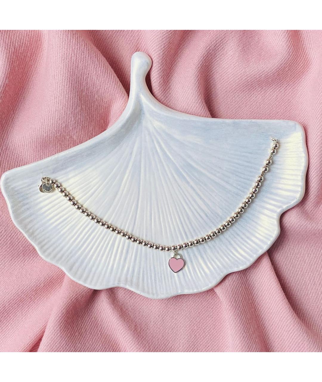 TIFFANY&CO Розовый серебряный браслет, фото 2