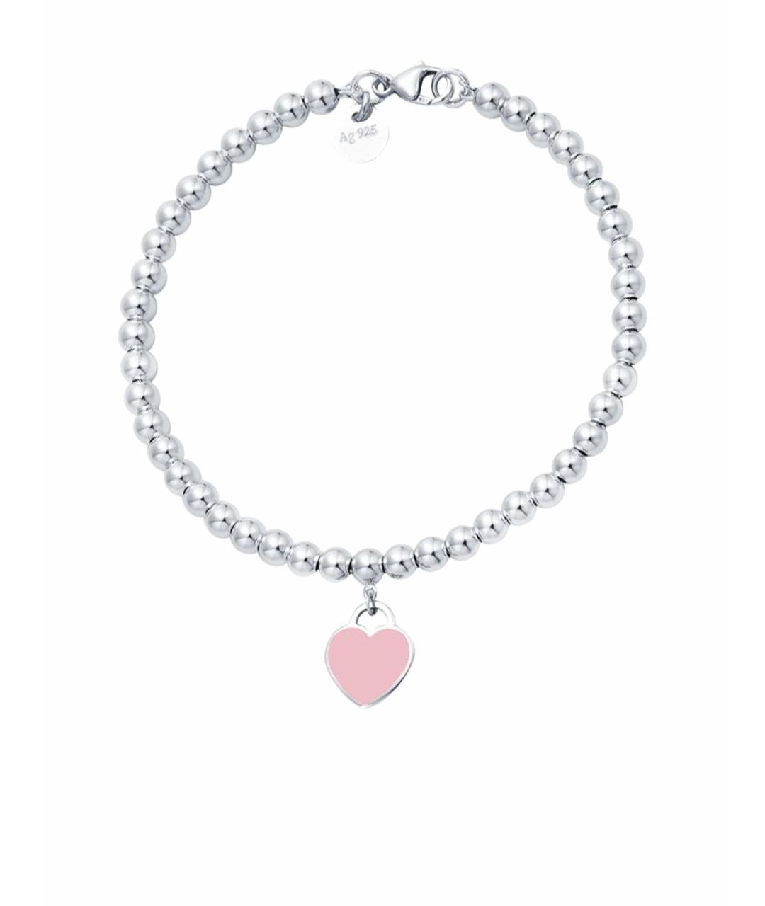 TIFFANY&CO Розовый серебряный браслет, фото 1