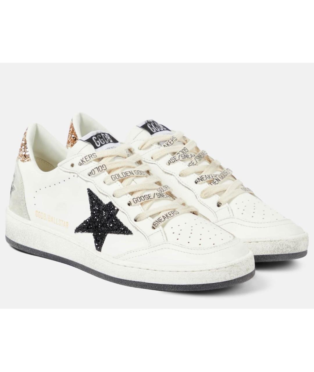 GOLDEN GOOSE DELUXE BRAND Белые кожаные кеды, фото 2