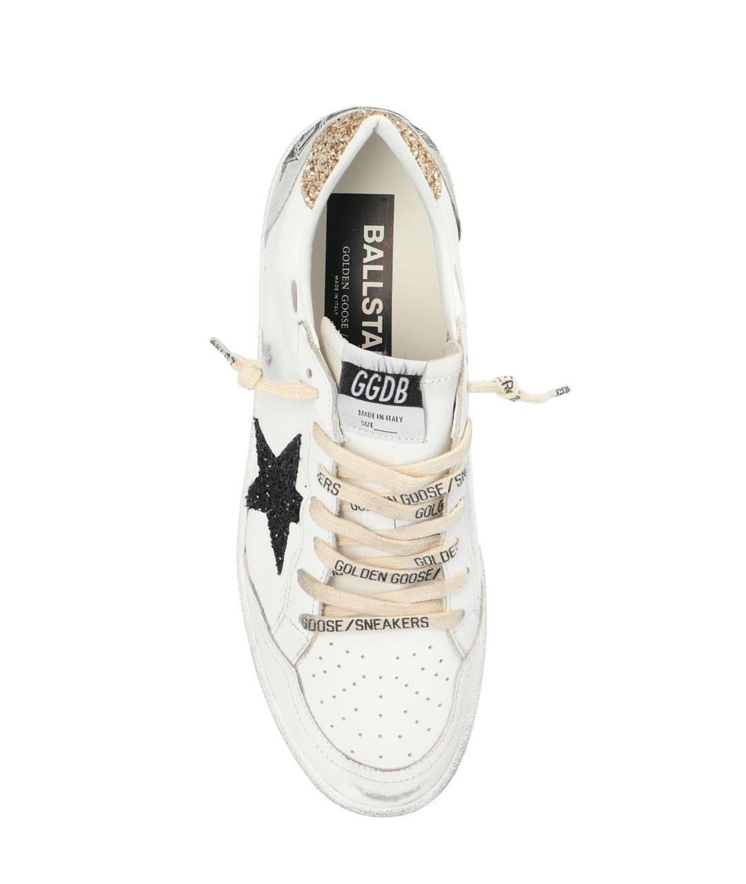 GOLDEN GOOSE DELUXE BRAND Белые кожаные кеды, фото 3