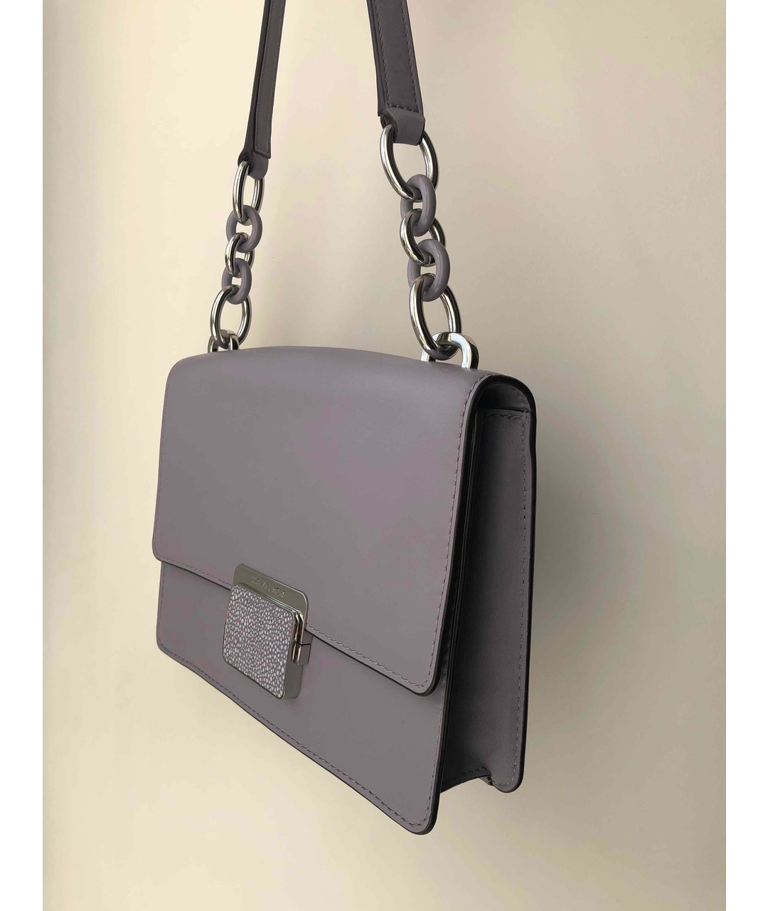 MICHAEL KORS Фиолетовая кожаная сумка тоут, фото 2