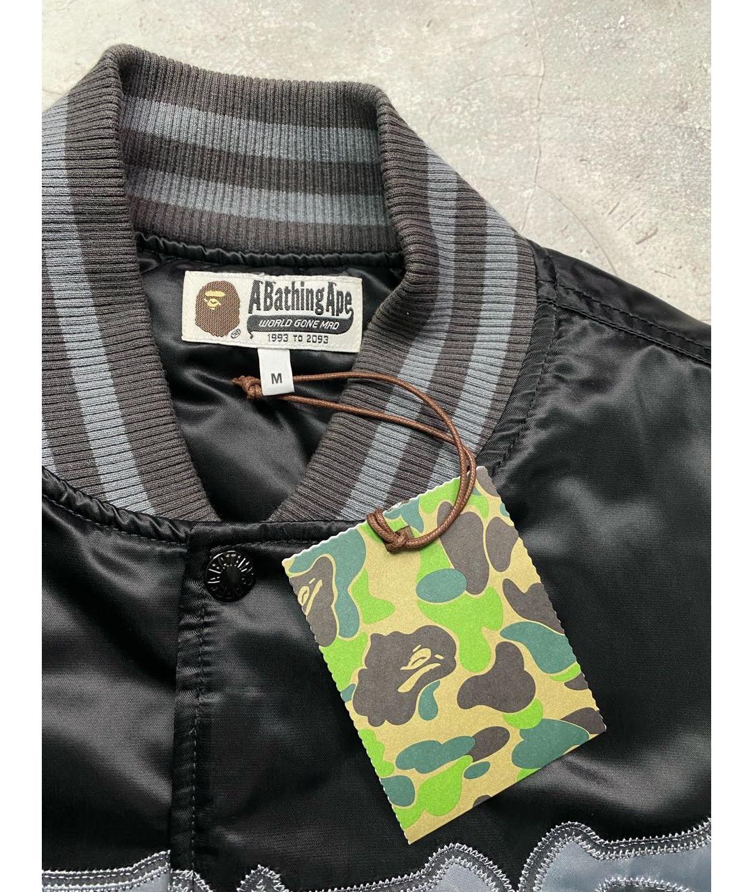 A BATHING APE Черная полиэстеровая куртка, фото 3