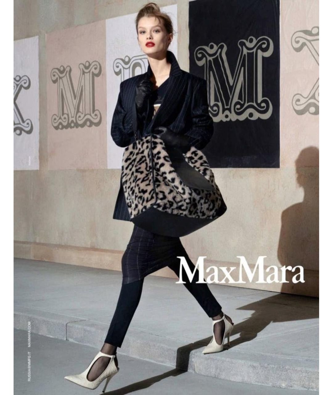 MAX MARA Черные кожаные туфли, фото 5