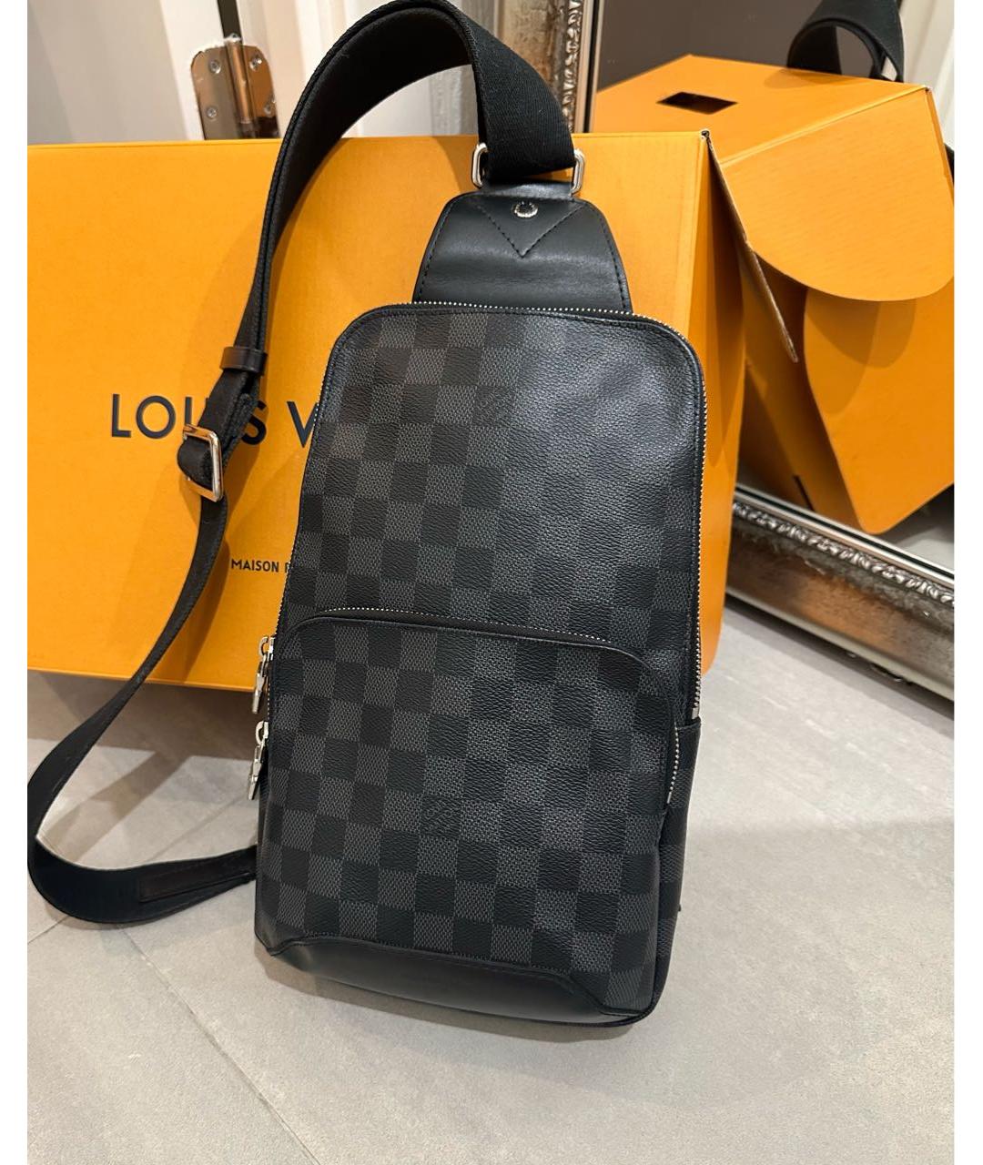 LOUIS VUITTON Синяя кожаная сумка на плечо, фото 8