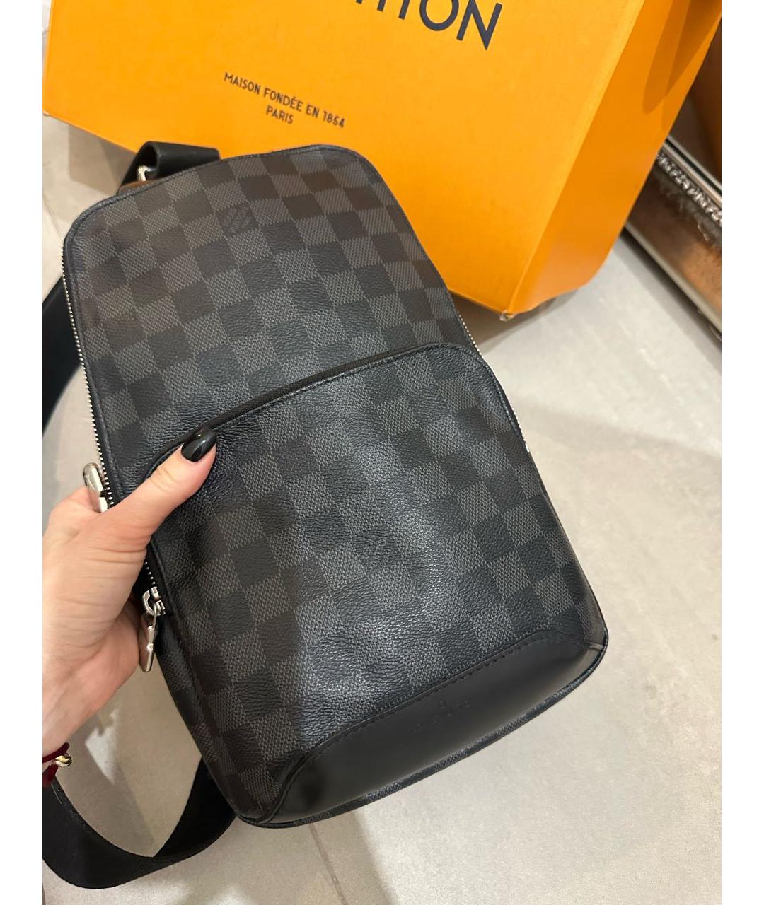 LOUIS VUITTON Синяя кожаная сумка на плечо, фото 3